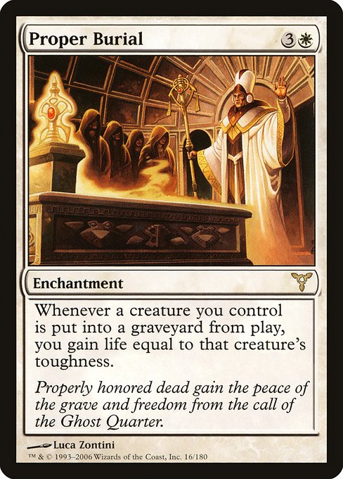 Proper Burial highlighted card art