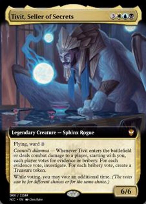 Tivit, Seller of Secrets highlighted card art