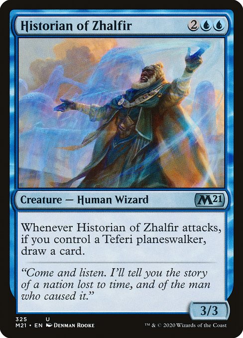 Historian of Zhalfir highlighted card art