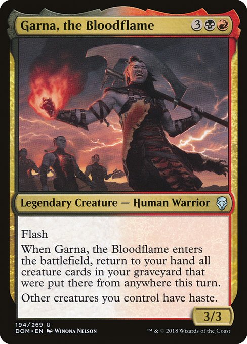 Garna, the Bloodflame from Dominaria