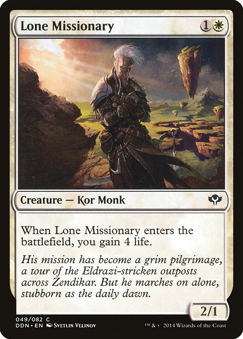 Lone Missionary from Duel Decks: Speed vs. Cunning