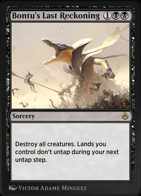 Bontu's Last Reckoning highlighted card art