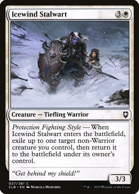Icewind Stalwart from Commander Legends: Battle for Baldur's Gate