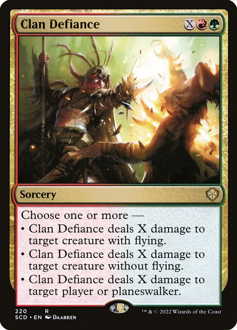 Clan Defiance from Starter Commander Decks