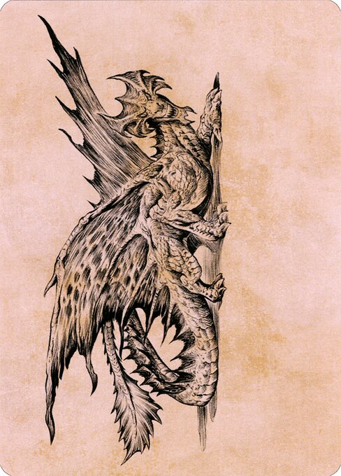 Ancient Brass Dragon // Ancient Brass Dragon from Battle for Baldur's Gate Art Series