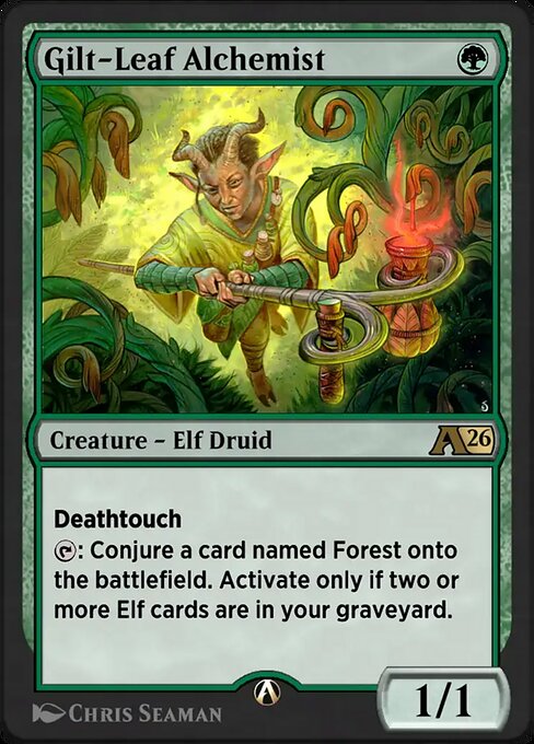 Gilt-Leaf Alchemist highlighted card art