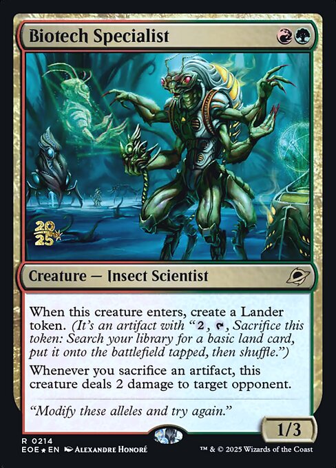 Biotech Specialist from Edge of Eternities Promos