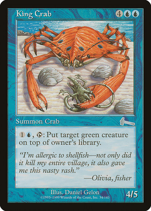 King Crab highlighted card art