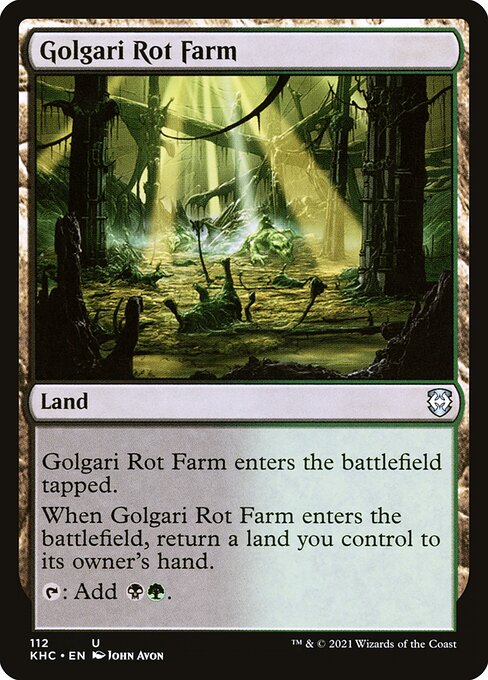 Golgari Rot Farm from Kaldheim Commander