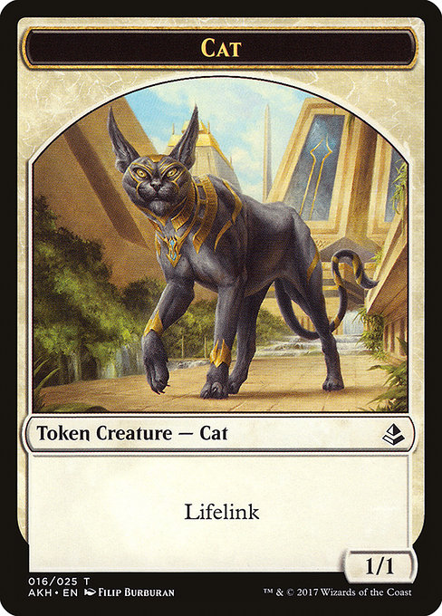 Cat from Amonkhet Tokens