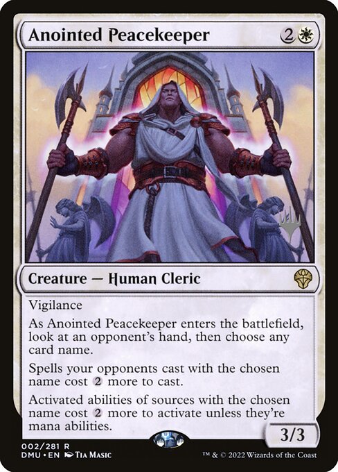 Anointed Peacekeeper from Dominaria United Promos