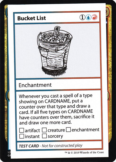 Bucket List highlighted card art