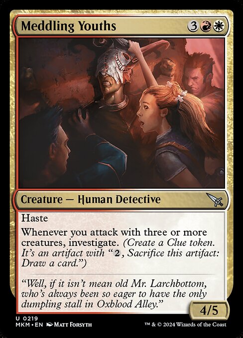 Meddling Youths highlighted card art