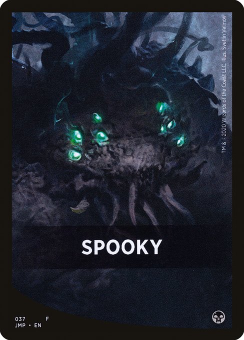 Spooky highlighted card art