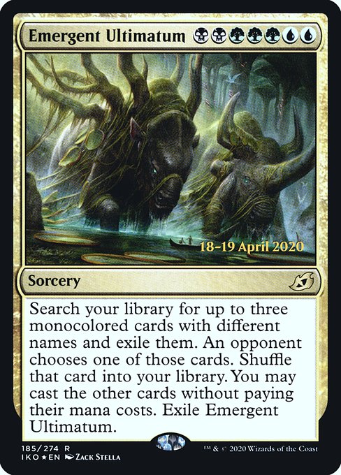 Emergent Ultimatum from Ikoria: Lair of Behemoths Promos