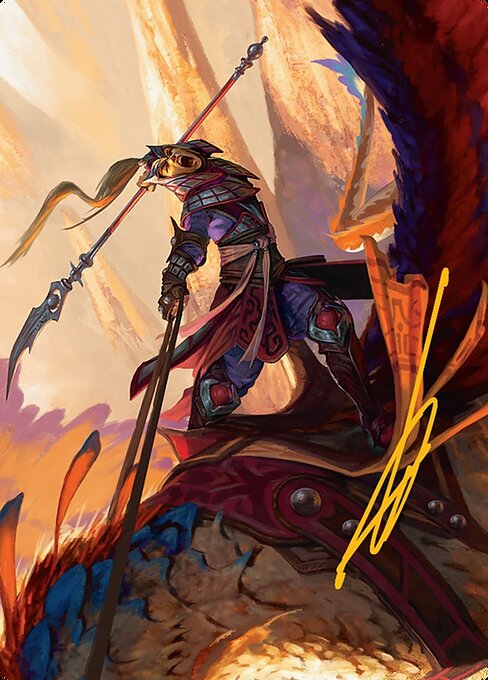 Dragonback Lancer // Dragonback Lancer from Tarkir: Dragonstorm Art Series