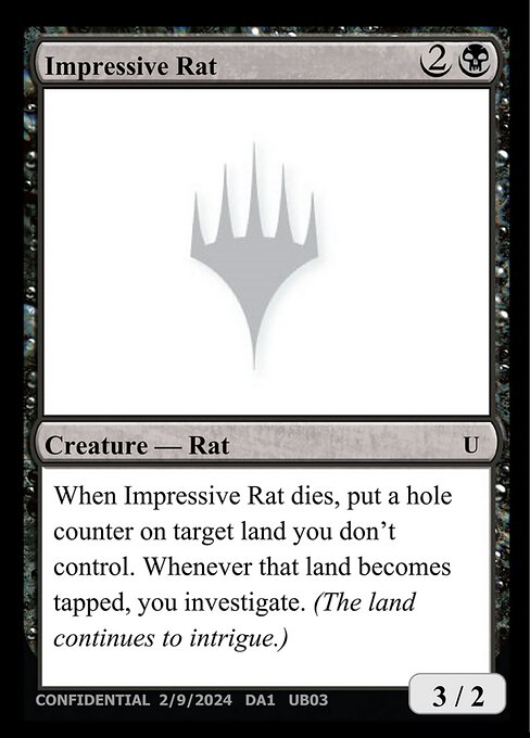 Impressive Rat highlighted card art