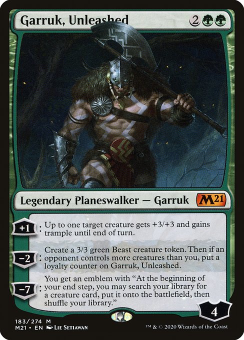 Garruk, Unleashed from Core Set 2021