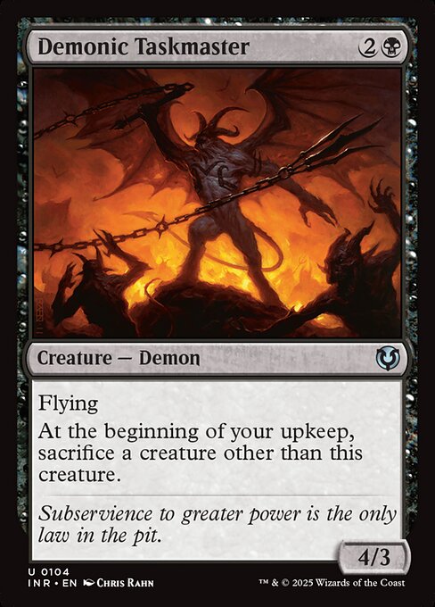 Demonic Taskmaster from Innistrad Remastered