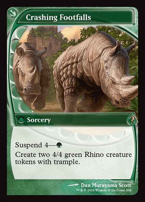 Crashing Footfalls highlighted card art