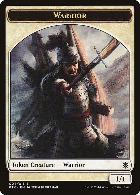 Warrior from Khans of Tarkir Tokens