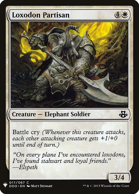 Loxodon Partisan highlighted card art