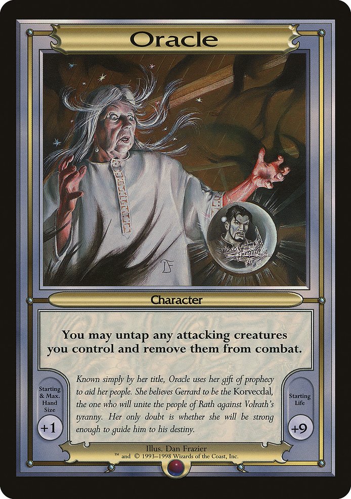 Oracle highlighted card art