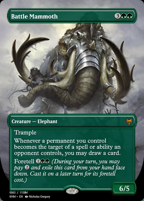 Battle Mammoth from Magic Online Promos