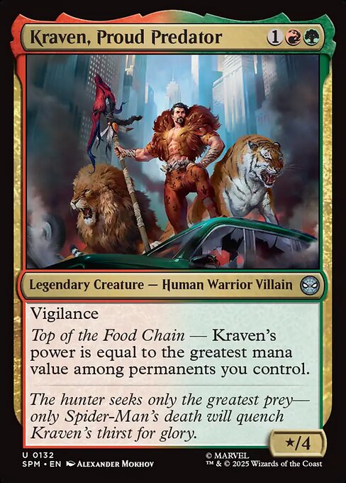 Kraven, Proud Predator highlighted card art
