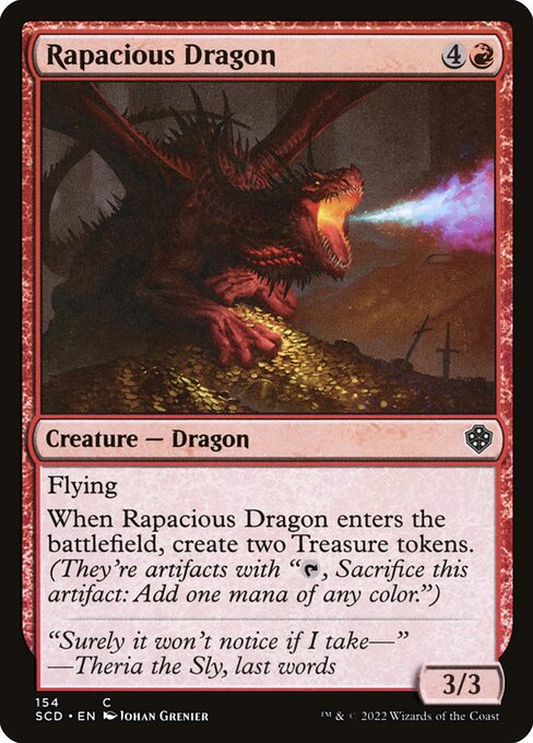 Rapacious Dragon from Starter Commander Decks