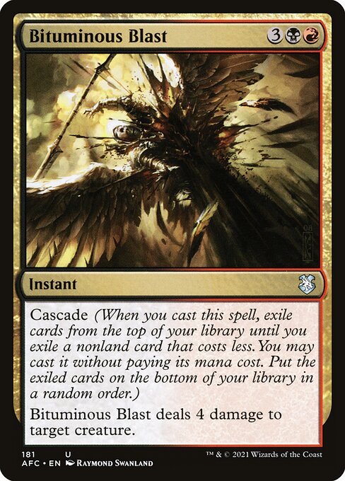 Bituminous Blast from Forgotten Realms Commander