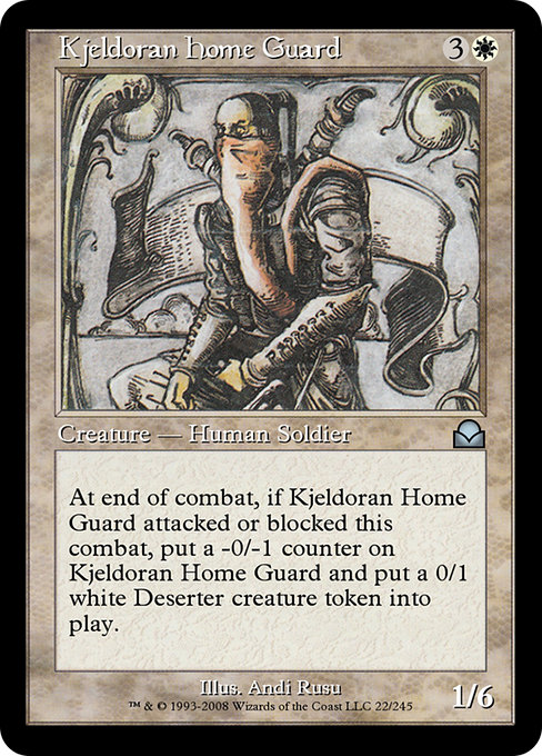 Kjeldoran Home Guard highlighted card art