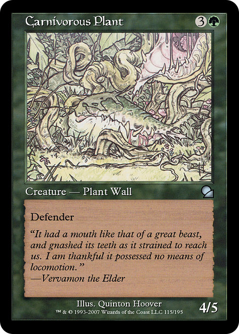 Carnivorous Plant highlighted card art