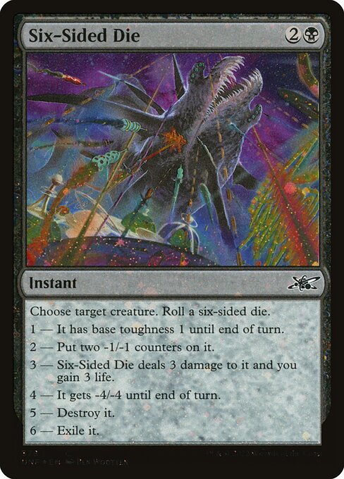 Six-Sided Die from Unfinity