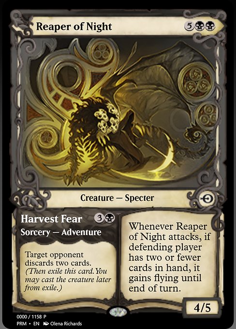 Reaper of Night // Harvest Fear from Magic Online Promos