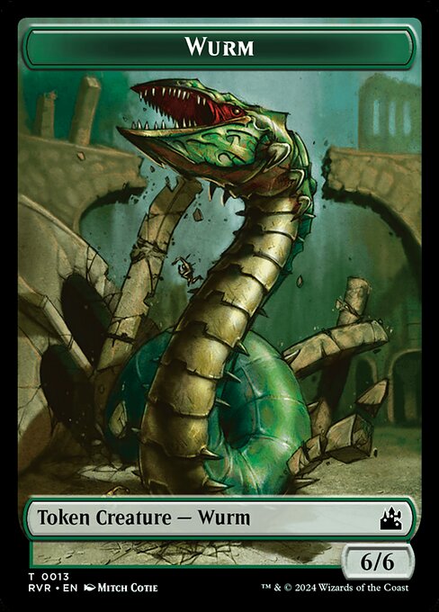 Wurm highlighted card art