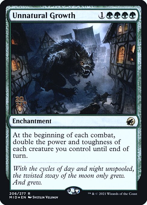 Unnatural Growth from Innistrad: Midnight Hunt Promos