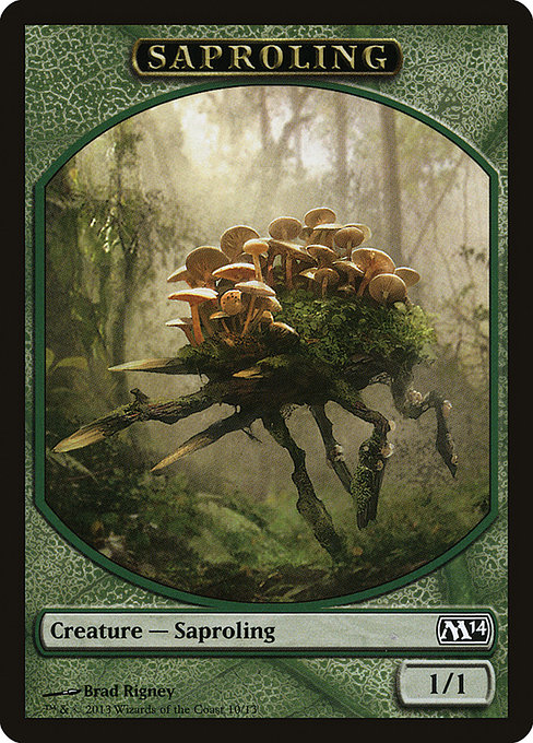 Saproling from Magic 2014 Tokens