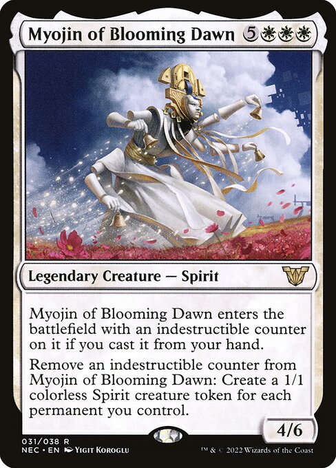 Myojin of Blooming Dawn from Neon Dynasty Commander