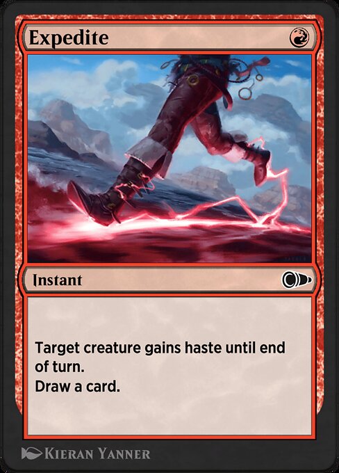 Expedite highlighted card art