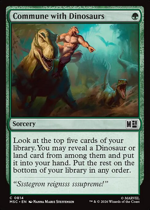 Commune with Dinosaurs from Marvel Super Heroes Commander
