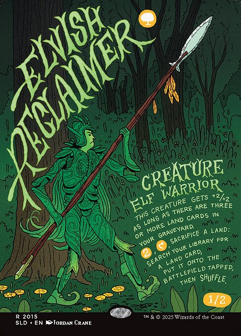 Elvish Reclaimer highlighted card art