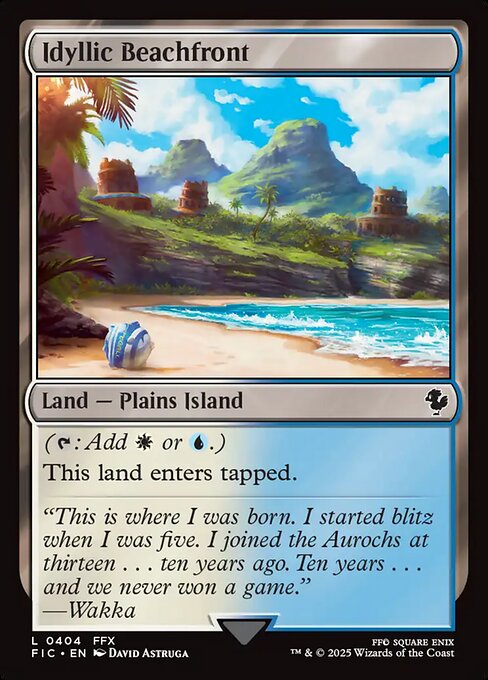 Idyllic Beachfront highlighted card art