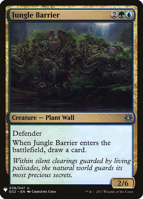 Jungle Barrier highlighted card art
