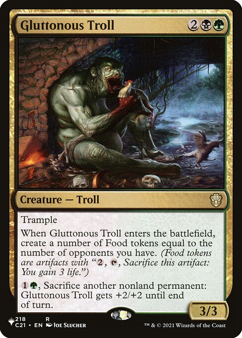 Gluttonous Troll highlighted card art