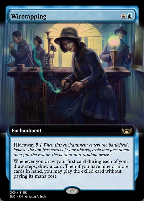 Wiretapping highlighted card art
