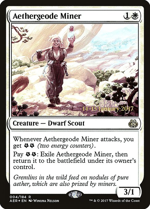 Aethergeode Miner from Aether Revolt Promos