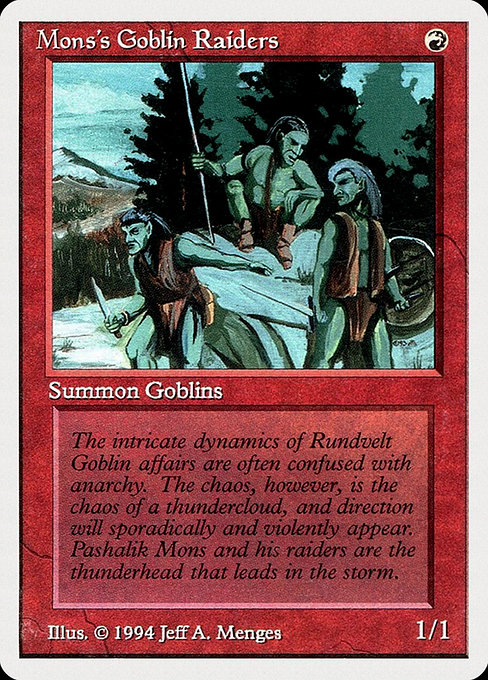 Mons's Goblin Raiders from Summer Magic / Edgar