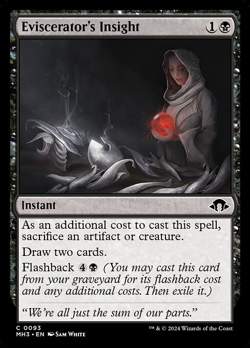 Eviscerator's Insight highlighted card art