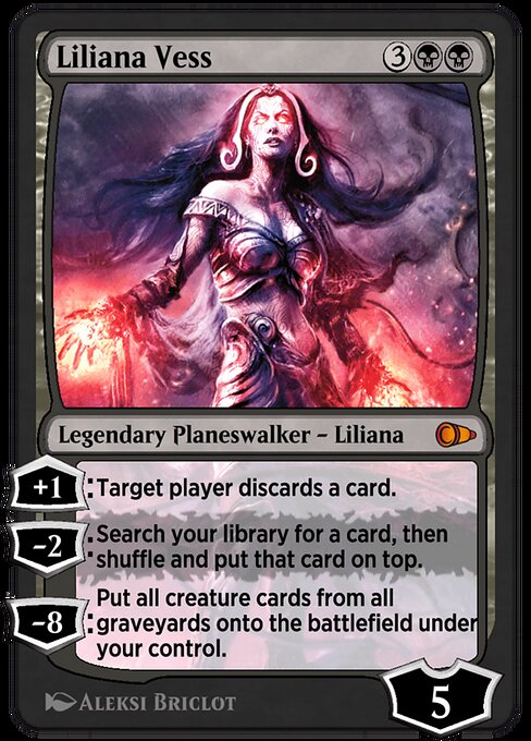 Liliana Vess highlighted card art